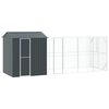 vidaXL Cușcă pentru păsări Antracit 621 x 208 x 247 cm Oțel Galvanizat