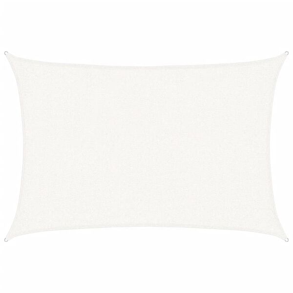 vidaXL P&acirc;nză parasolar, alb, 2x2,5 m, HDPE, 160 g/m&sup2;