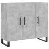 vidaXL Dulap, gri beton, 90x34x80 cm, lemn compozit
