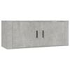 vidaXL Dulap TV montat pe perete, gri beton, 100x34,5x40 cm