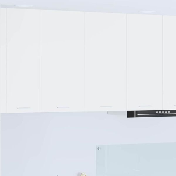 vidaXL Dulap suspendat cu depozitare Alb 80 x 31 x 80 cm Lemn compozit