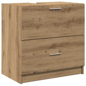 vidaXL Dulap de Baie Stejar Artizanal 59 x 37 x 59 cm Lemn prelucrat