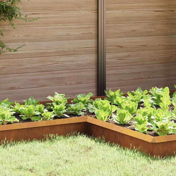 vidaXL Gard pentru melci Ruginit 10 x 10 x 25 cm