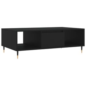 vidaXL Masă de cafea, negru, 104x60x35 cm, lemn compozit
