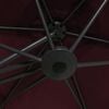 vidaXL Umbrelă de soare exterior, st&acirc;lp din oțel, roșu bordo, 300 cm