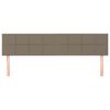 vidaXL Tăblii de pat, 2 buc, gri taupe, 90x5x78/88 cm, textil