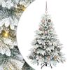 vidaXL Brad de Crăciun artificial cu 150 LED Alb 120 cm PE și PVC