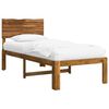 vidaXL Cadru de pat single cu tablie ROSTOCK natural 75 x 190 cm