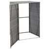 vidaXL Magazie de pubelă, antracit, 76 x 78 x 120 cm, poliratan