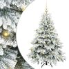 vidaXL Brad de Crăciun artificial cu 150 LED Alb 150 cm PE și PVC