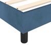 vidaXL Pat box spring cu saltea, albastru &icirc;nchis, 180x200 cm, catifea