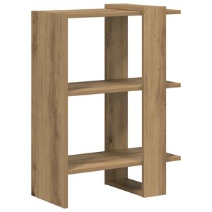 vidaXL Raft pentru cărți 2 niveluri 52 x 25 x 71,5 cm Lemn prelucrat