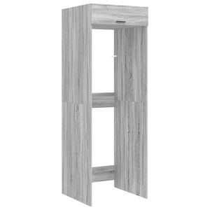 vidaXL Dulap pentru mașina de spălat Gri Sonoma 67,5 x 68 x 200 cm