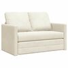 vidaXL Pat canapea Crem 204 x 122 x 60 cm Catifea