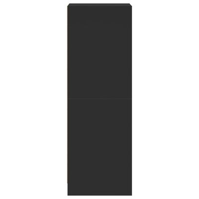 vidaXL Dulap cu uși din sticlă, negru, 35x37x109 cm