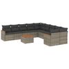 vidaXL Patio Sofa Set 10-Locuri Grey