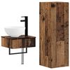 vidaXL Set de mobilier pentru baie 2 buc. Lemn vechi