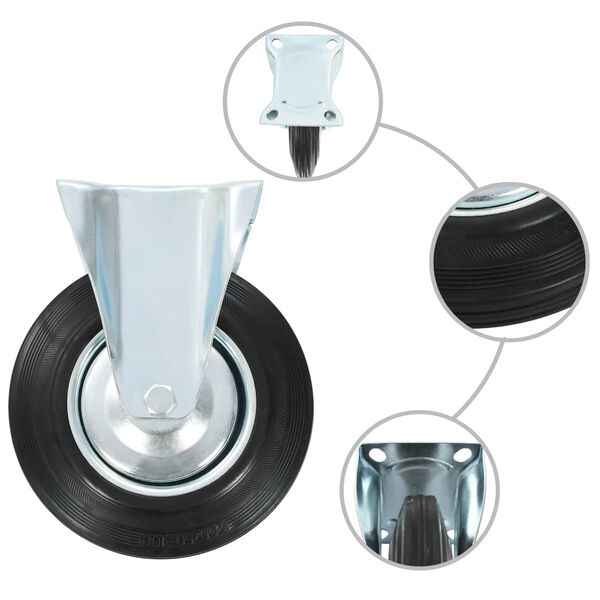 vidaXL Roți, 12 buc., 200 mm