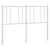 vidaXL Tăblie de pat de schimb metalică, alb, 135 cm