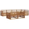 vidaXL Set de canapele de exterior 7 buc. natural Lemn Solid de Acacia