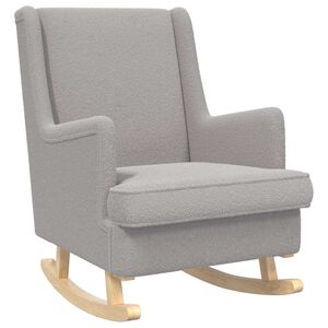 vidaXL Scaun balansoar Gri deschis 62 x 80 x 85 cm Boucl&eacute;