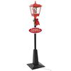 vidaXL Felinar stradal cu moș Crăciun, LED, 180 cm