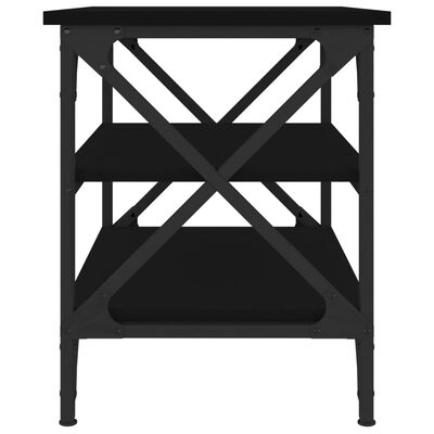 vidaXL Măsuță laterală, negru, 55x38x45 cm, lemn prelucrat