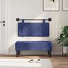vidaXL Cap de pat suspendat Albastru Poliție 100 x 55 x 5 cm Catifea