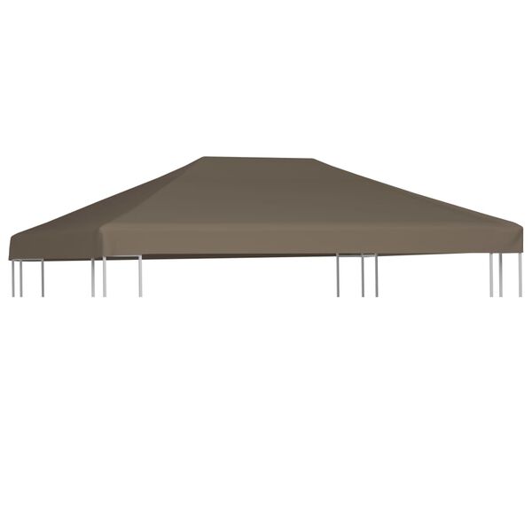 vidaXL Acoperiș pentru pavilion, 3 x 3 m, gri taupe, 310 g/m²