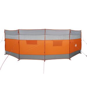 vidaXL Paravan de camping, gri/portocaliu, 510x153 cm, impermeabil