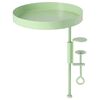 Esschert Design Tavă pentru plante cu clemă, verde, rotund, M