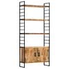 vidaXL Bibliotecă cu 4 rafturi 80x30x180 cm lemn masiv mango nefinisat
