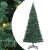 vidaXL Brad de Crăciun artificial pre-iluminat cu set de bile Verde