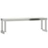 vidaXL Raft superior masă de lucru, 110x30x35 cm, oțel inoxidabil