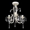 vidaXL Candelabre suspendate de plafon cu cristale 2 buc. alb elegant