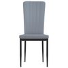 vidaXL Scaune de sufragerie, 2 buc., gri deschis, catifea
