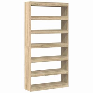 vidaXL Dulap pentru cărți 6 niveluri 100 x 30 x 198 cm Lemn prelucrat