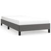 vidaXL Cadru de pat, gri, 100x200 cm, piele ecologică