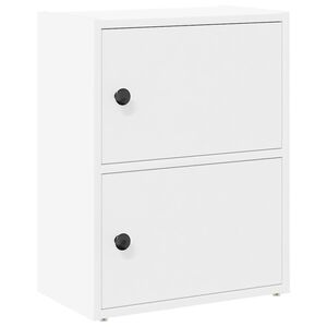 vidaXL Bibliotecă, alb, 40x24x52 cm, lemn prelucrat