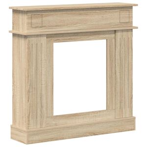 vidaXL Cadru pentru șemineu Stejar Sonoma 102 x 26 x 100 cm