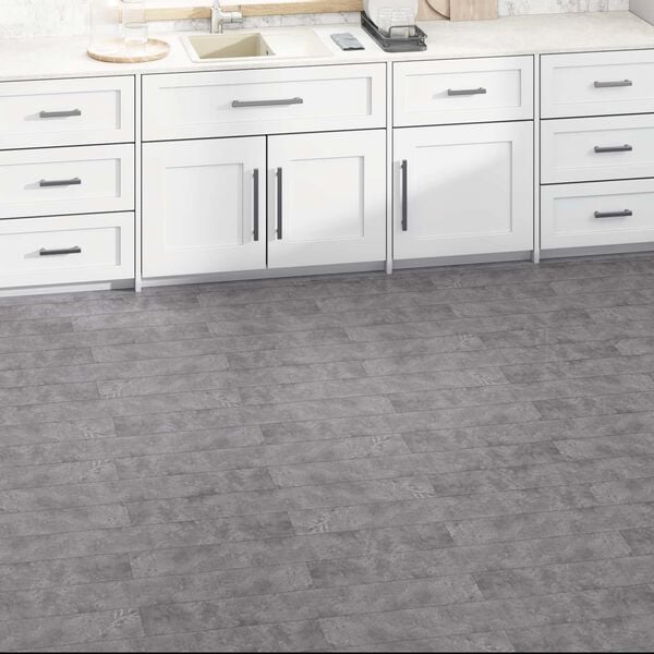 vidaXL Plăci de Pardoseală 36 pcs Gri Beton 5,02 m&sup2; PVC