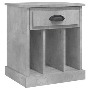 vidaXL Noptiere, gri beton, 43x36x50 cm