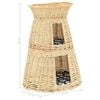 vidaXL Set coșuri pisici cu perne 3 piese 47x34x60 cm răchită naturală