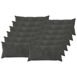 vidaXL Husă pentru pernă 12 pcs HEERLEN Antracit 40 x 80 cm