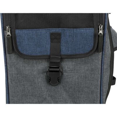 441828 TRIXIE 2-in-1 "Tara" Pets Carrier Backpack Grey and Blue