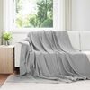 vidaXL Pătura de aruncat Gri 270 x 240 cm Molton