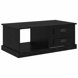 vidaXL Masă de cafea Stejar Negru 90 x 50 x 35 cm Lemn prelucrat