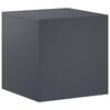 vidaXL Suport pentru plante Antracit 40 x 40 x 40 cm Oţel inoxidabil