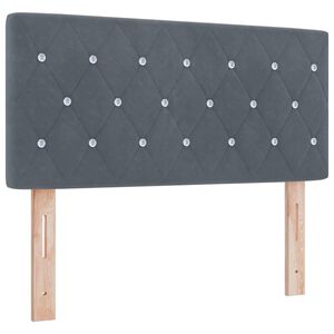 vidaXL Tăblie cap cu headboard Gri închis 90 cm Piele artificială