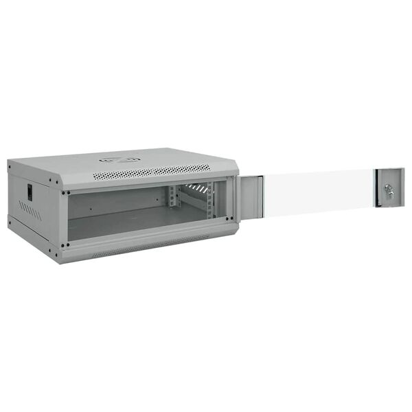 vidaXL Dulap de rețea cu depozitare Gri 53 x 35 x 21 cm Oțel